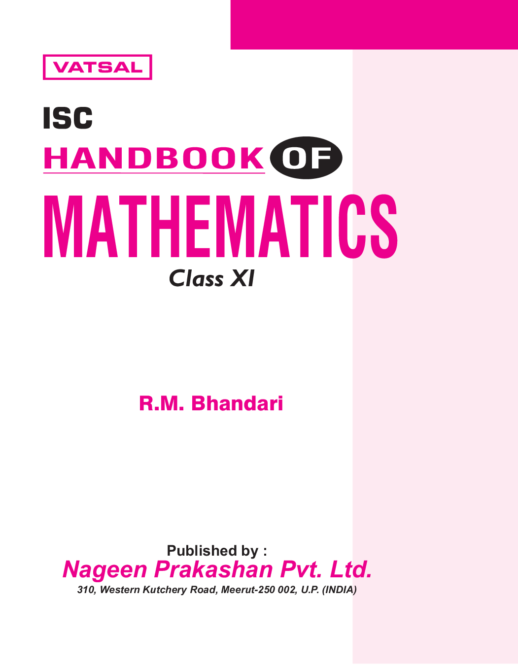 ISC Handbook Of Mathematics For Class - 11th - Page 2