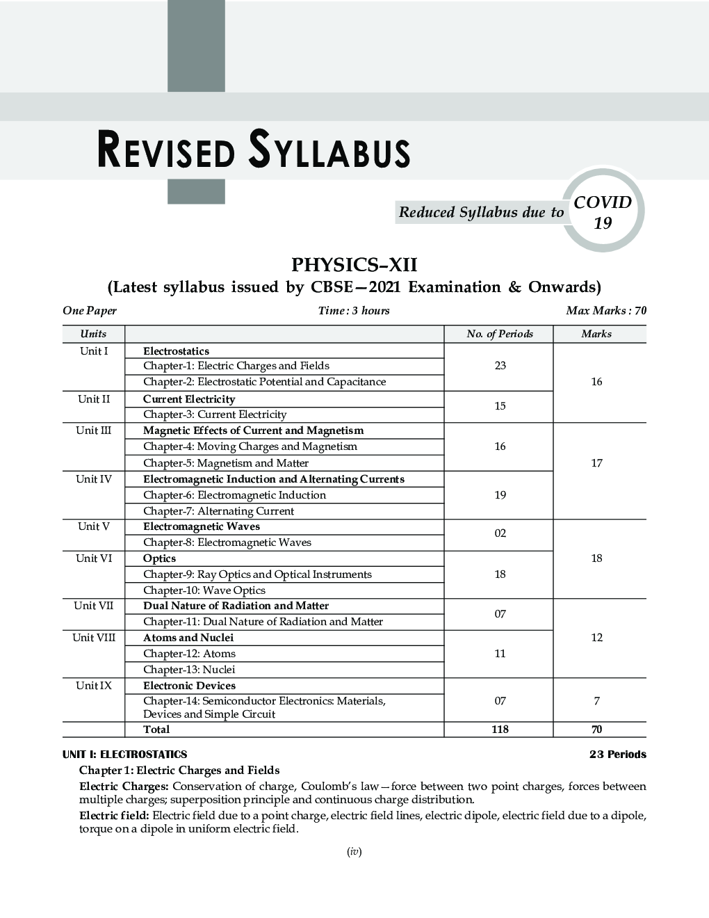CBSE Chapter wise and Marks wise Board Exam Question Bank  for Class 12 Physics (2021 Board Exam Edition) - Page 5