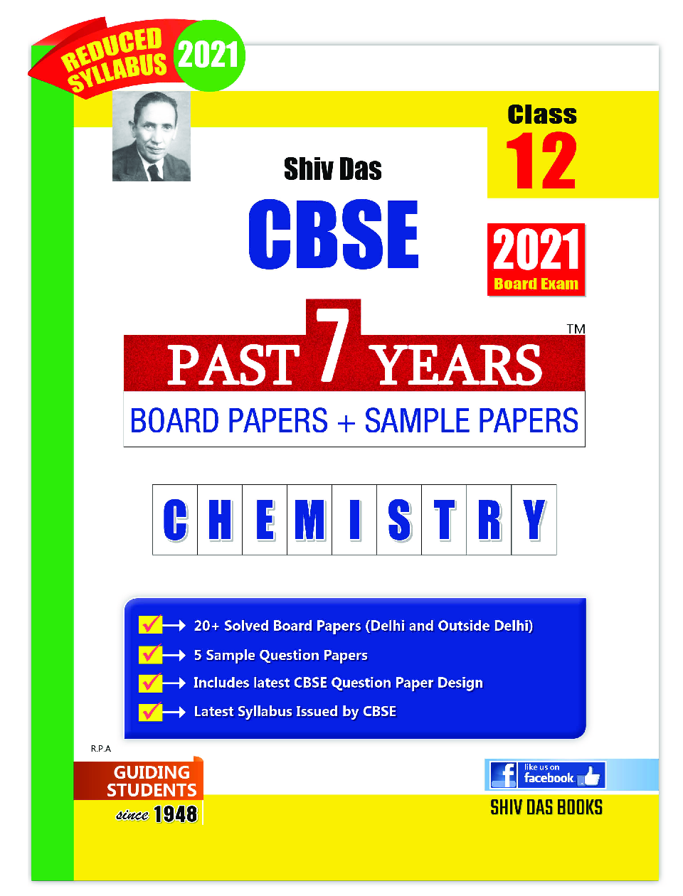 CBSE Past 7 Years Solved Board Papers And Sample Papers For Class 12 Chemistry  (2021 Board Exam Edition) - Page 1