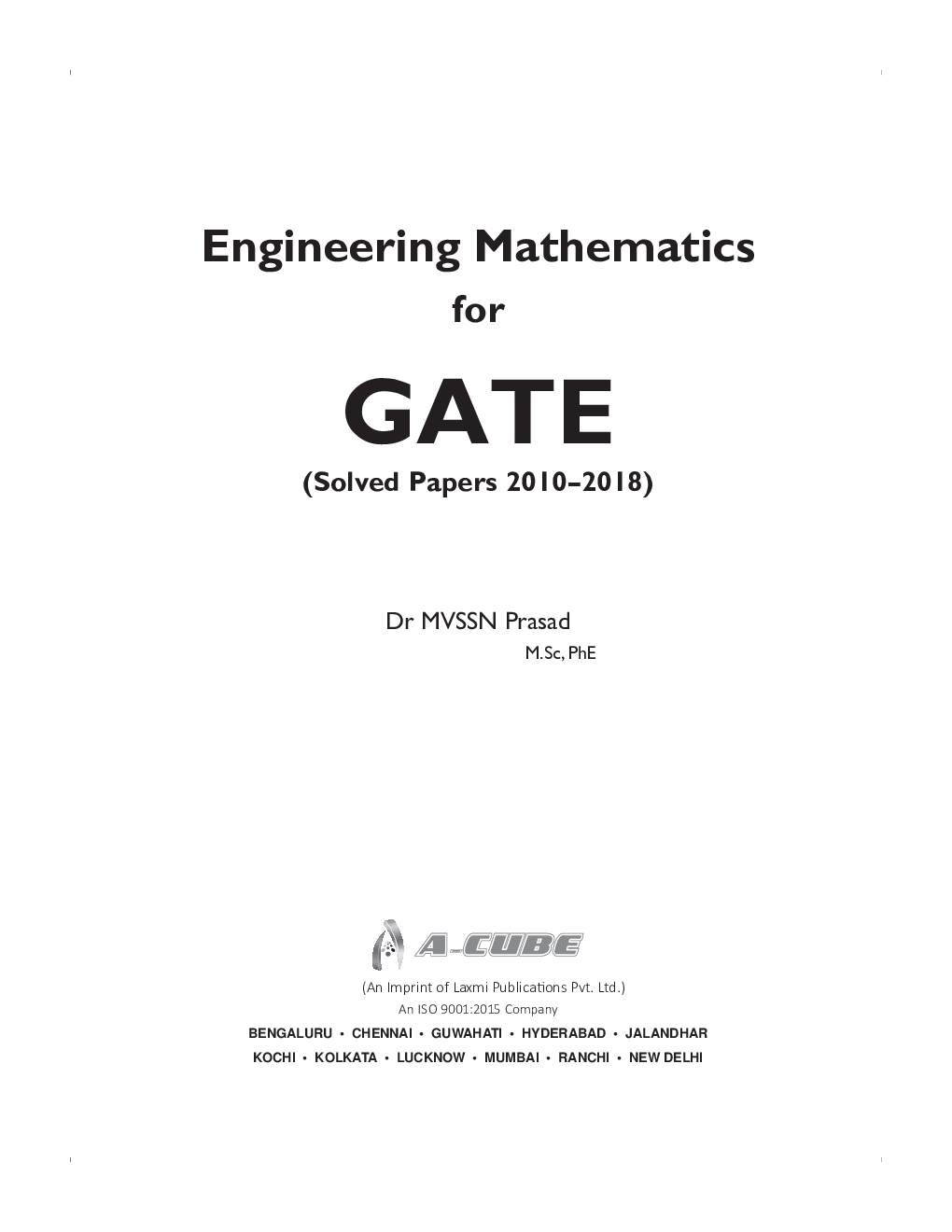 Engineering Mathematics For GATE (Solved Papers 2010-2018) - Page 3