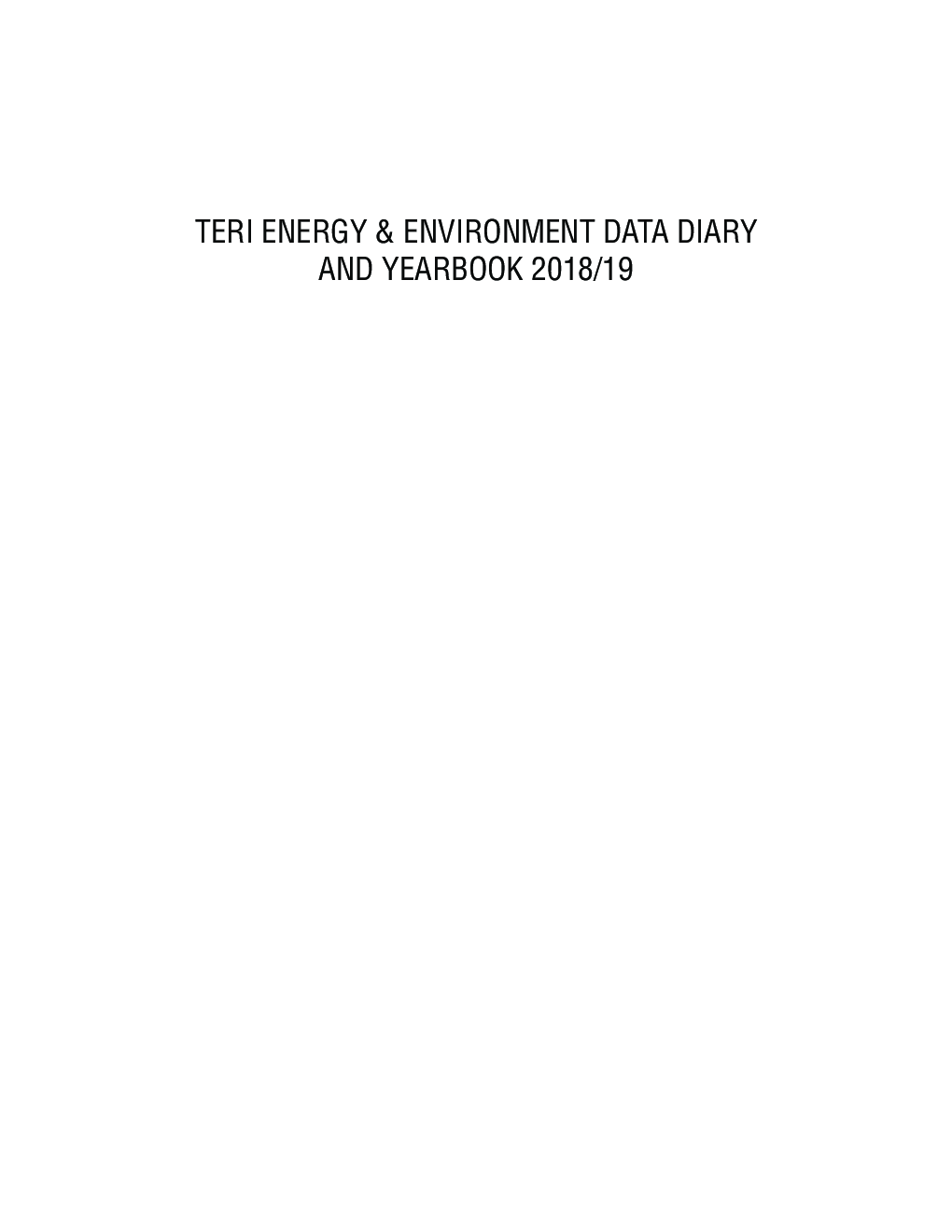 TERI Energy & Environment Data Diary and Yearbook (TEDDY) 2018/19 (with complimentary CD) - Page 2