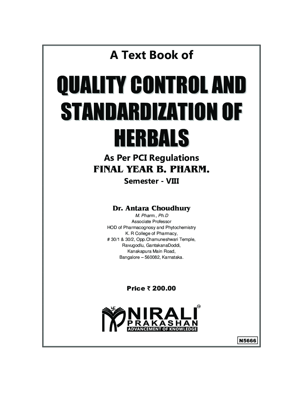 Quality Control And Standardization Of Herbals - Page 2