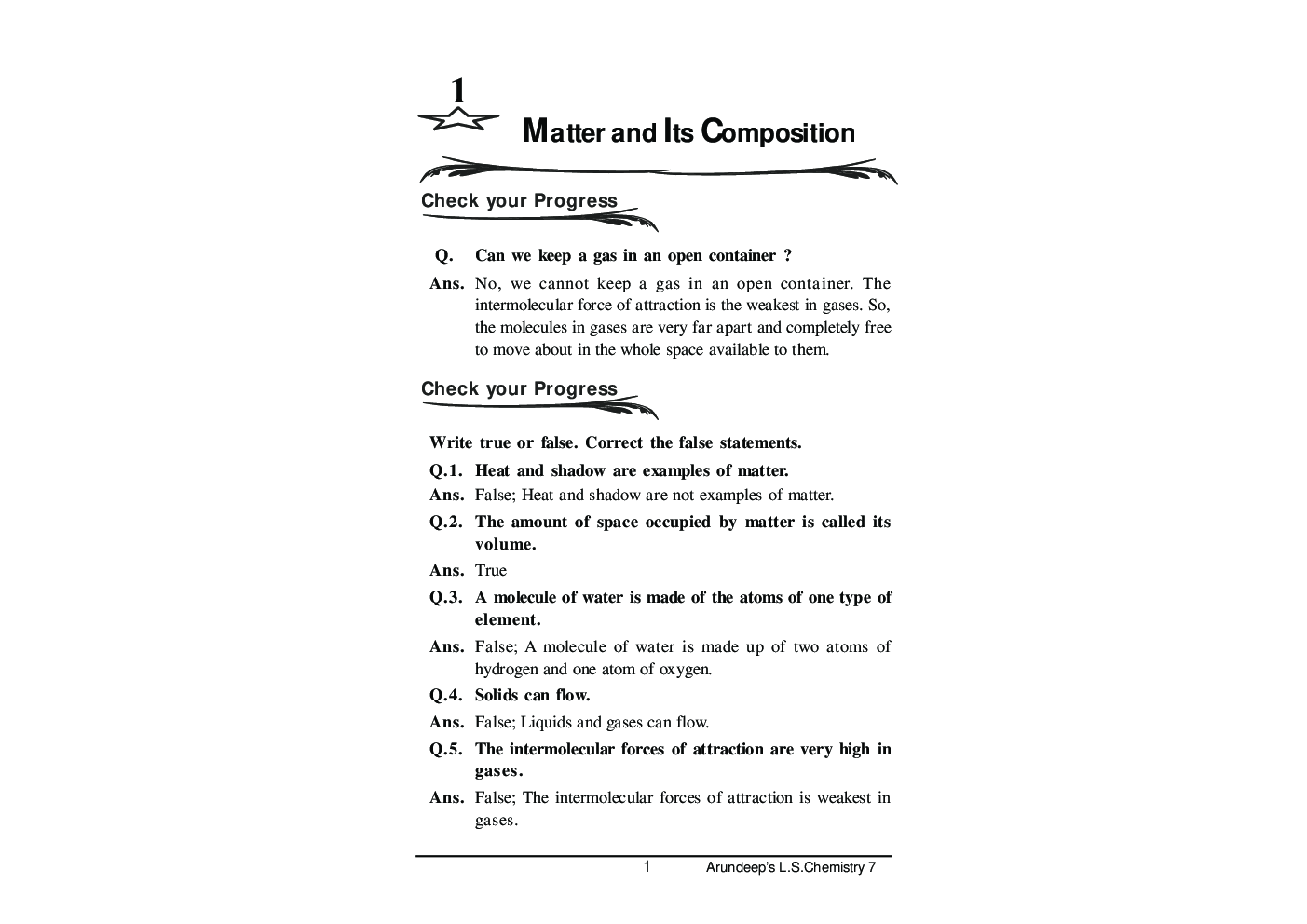 Self-Help to ICSE Living Science Chemistry Class 7 - Page 5