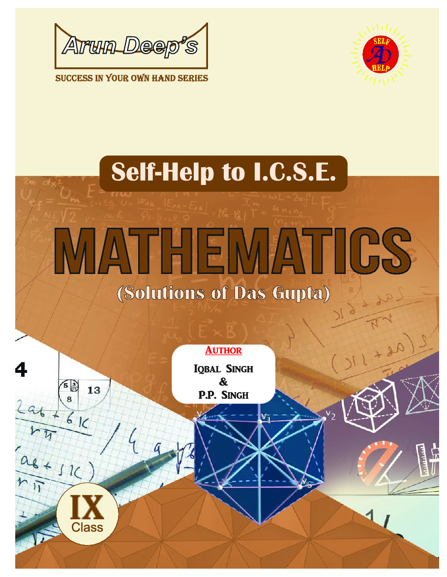 Self-Help to ICSE Mathematics Class 9 (Solutions of Das Gupta) - Page 2