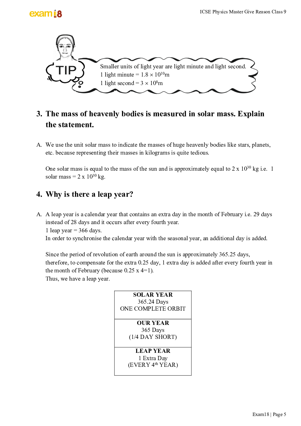 Exam18 ICSE Physics Give Reason Guide For Class 9 - Strengthen Your concepts - Page 5