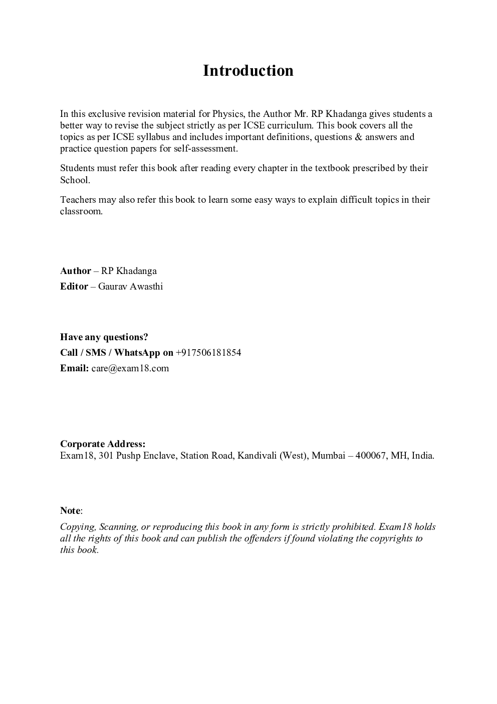 Exam18 ICSE Class 10 Physics Super Notes - Page 2