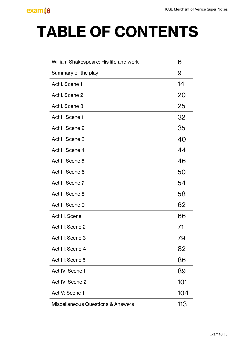 Exam18 Merchant Of Venice Questions And Answers For ICSE Class 10 - Page 5