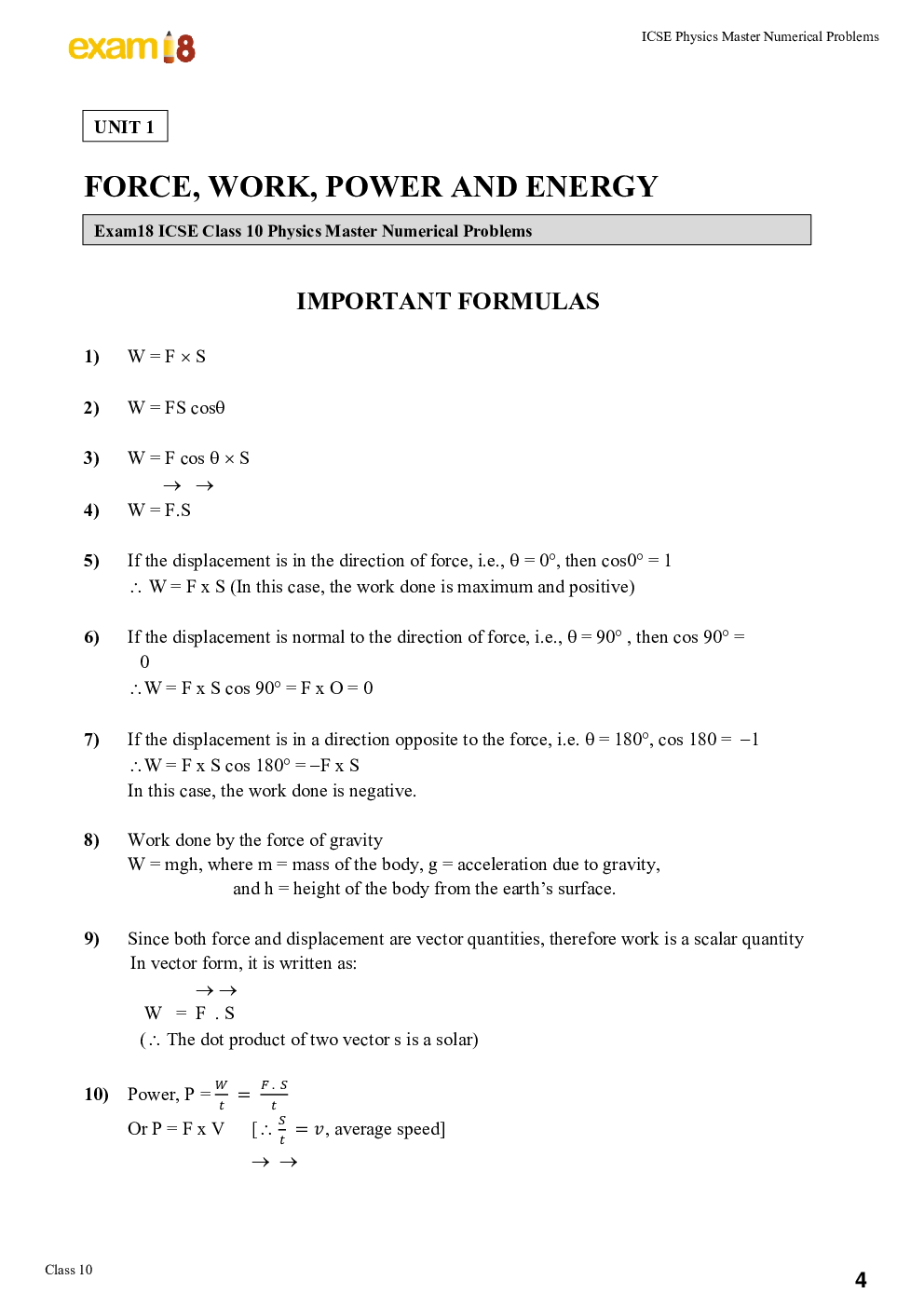 Exam18 Mastering Physics Numerical Problems In ICSE Class 10 - Page 4