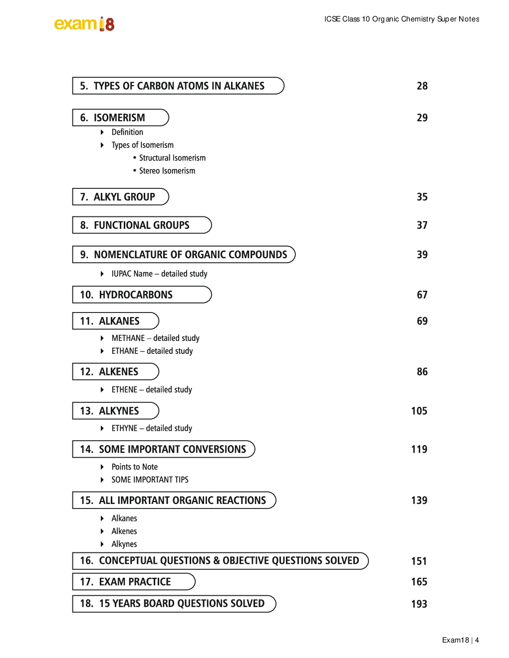 Exam18 Organic Chemistry Super Notes ICSE Class 10 - Page 4