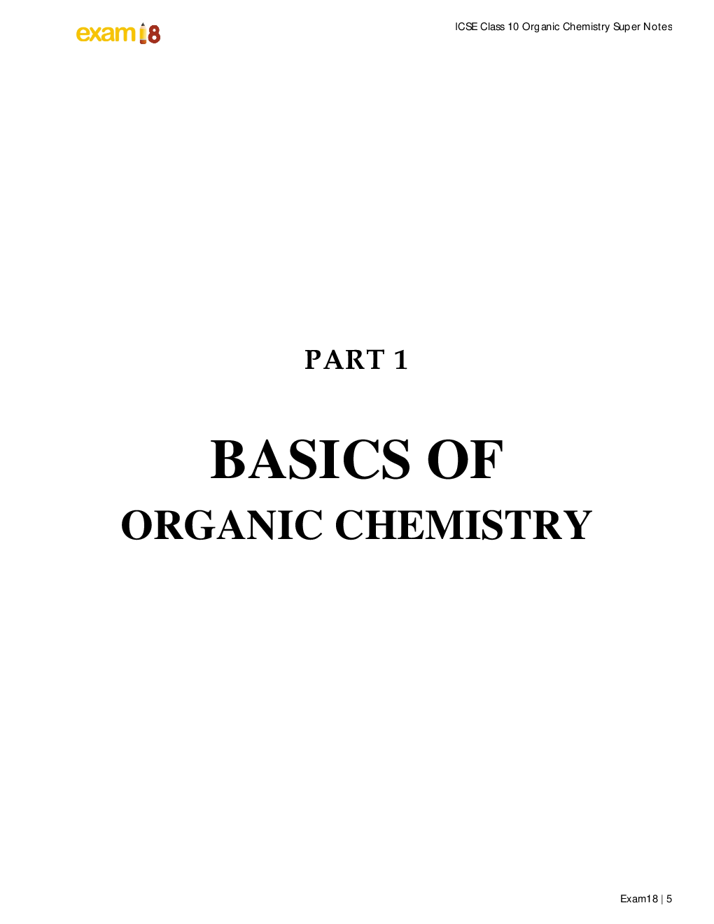 Exam18 Organic Chemistry Super Notes ICSE Class 10 - Page 5