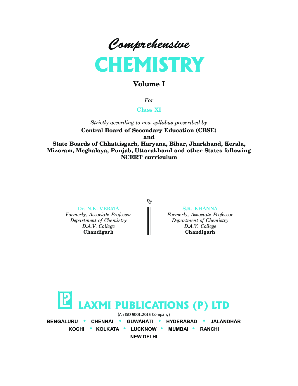 Comprehensive Chemistry Volume-I For Class-XI - Page 4