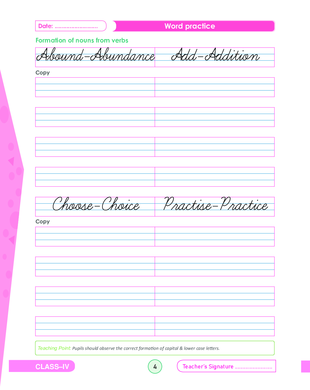 Cursive Writing Book-4 - Page 5