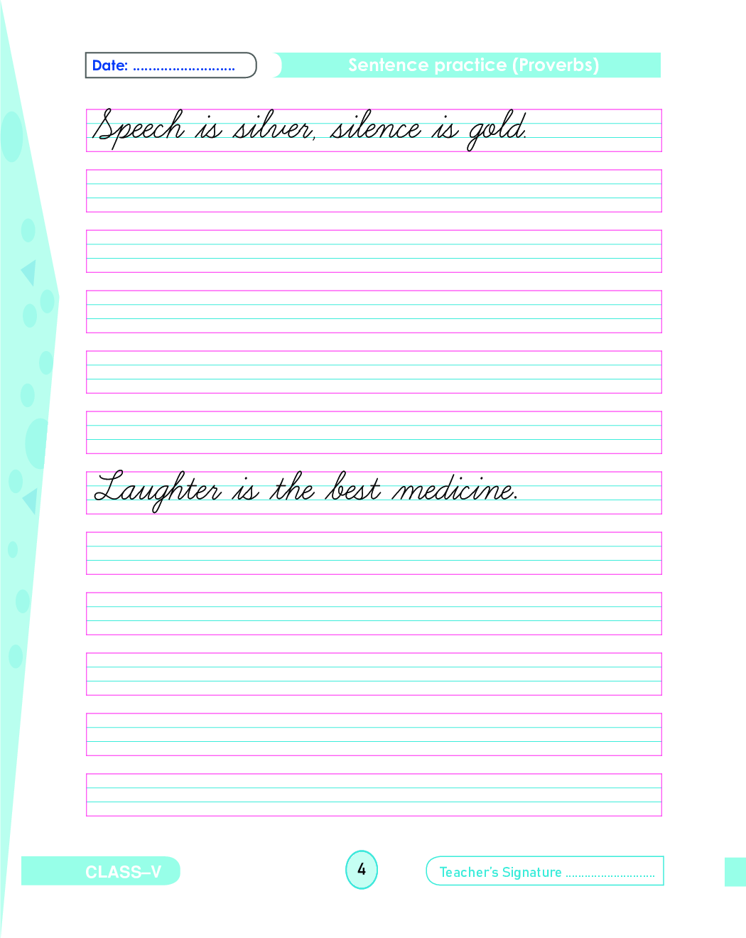 Cursive Writing Book-5 - Page 5