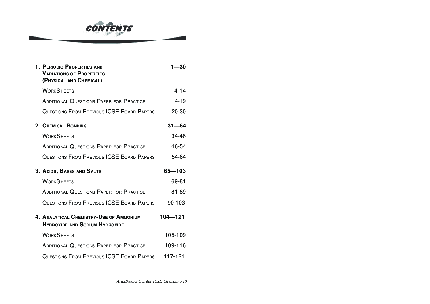 Self-Help to ICSE Chemistry Class 10 (Solutions of Candid Chemistry) - Page 4