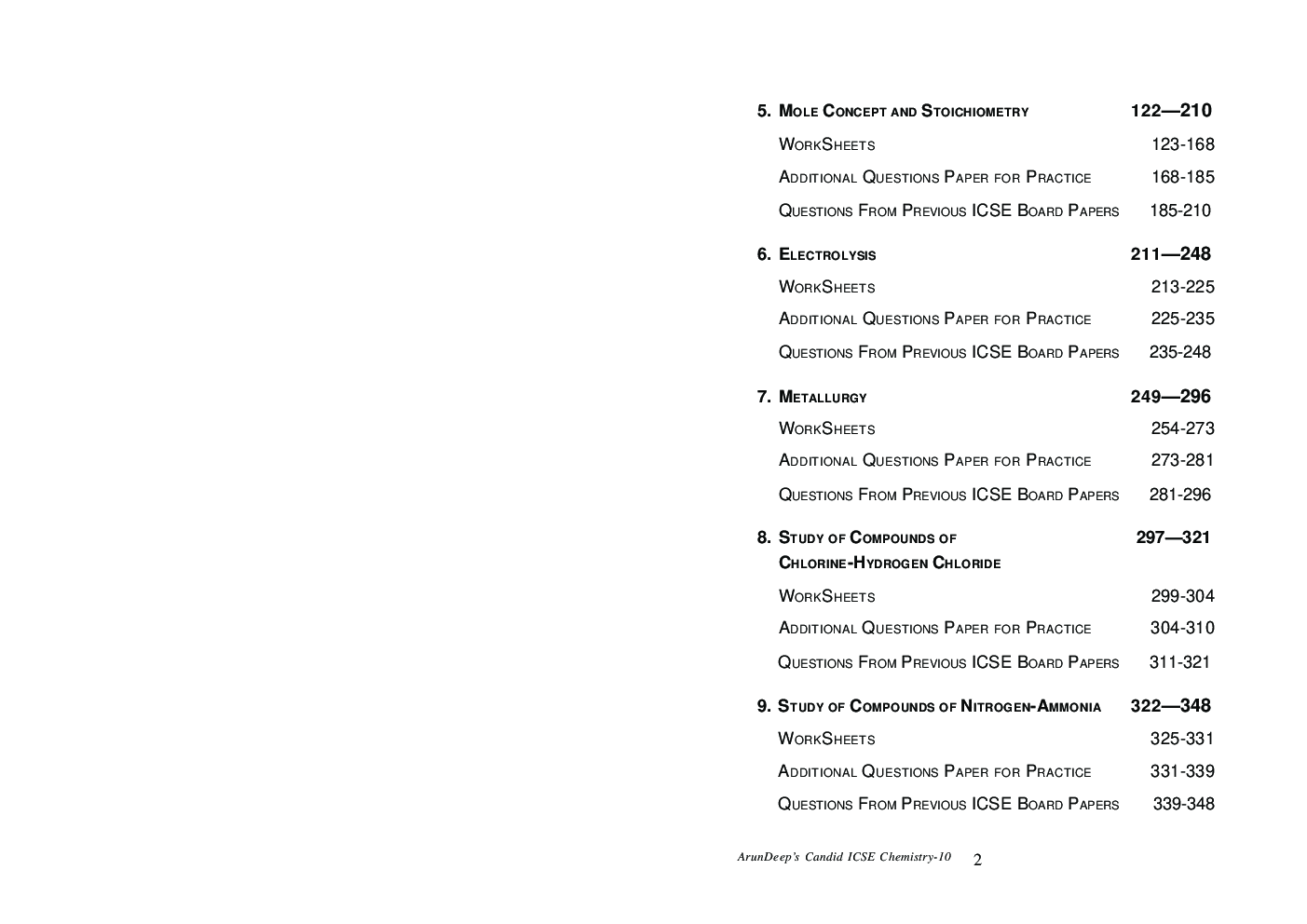 Self-Help to ICSE Chemistry Class 10 (Solutions of Candid Chemistry) - Page 5