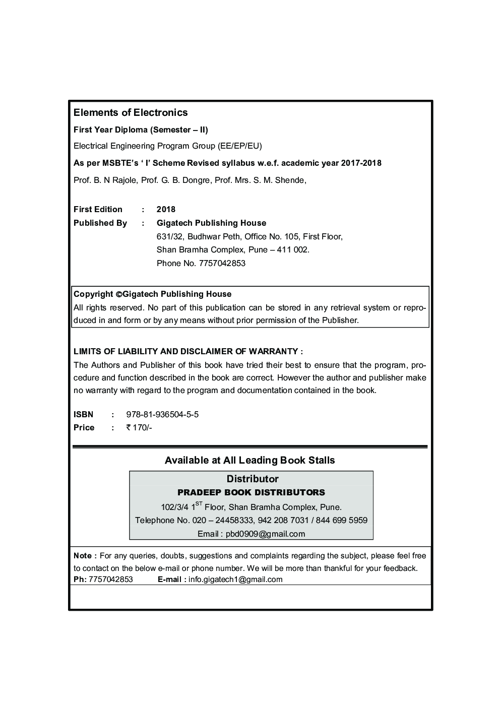 Elements Of Electronics - Page 3