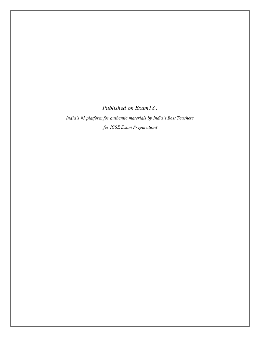 Exam18 Mole Concept Made Easy For ICSE Class10 Chemistry - Page 2
