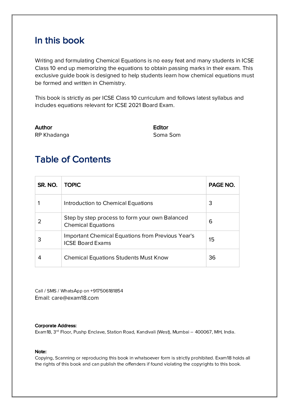 Exam18 The Secret Guide To Writing Chemical Equations In ICSE Class10 Chemistry - Page 2