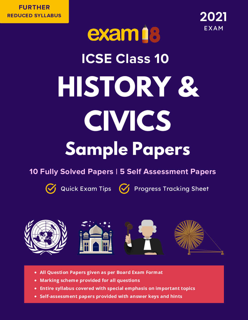 Exam18 ICSE History Civics Sample Papers For Class 10 Solved 2021 Exam (As Per Further Reduced Syllabus) - Page 1