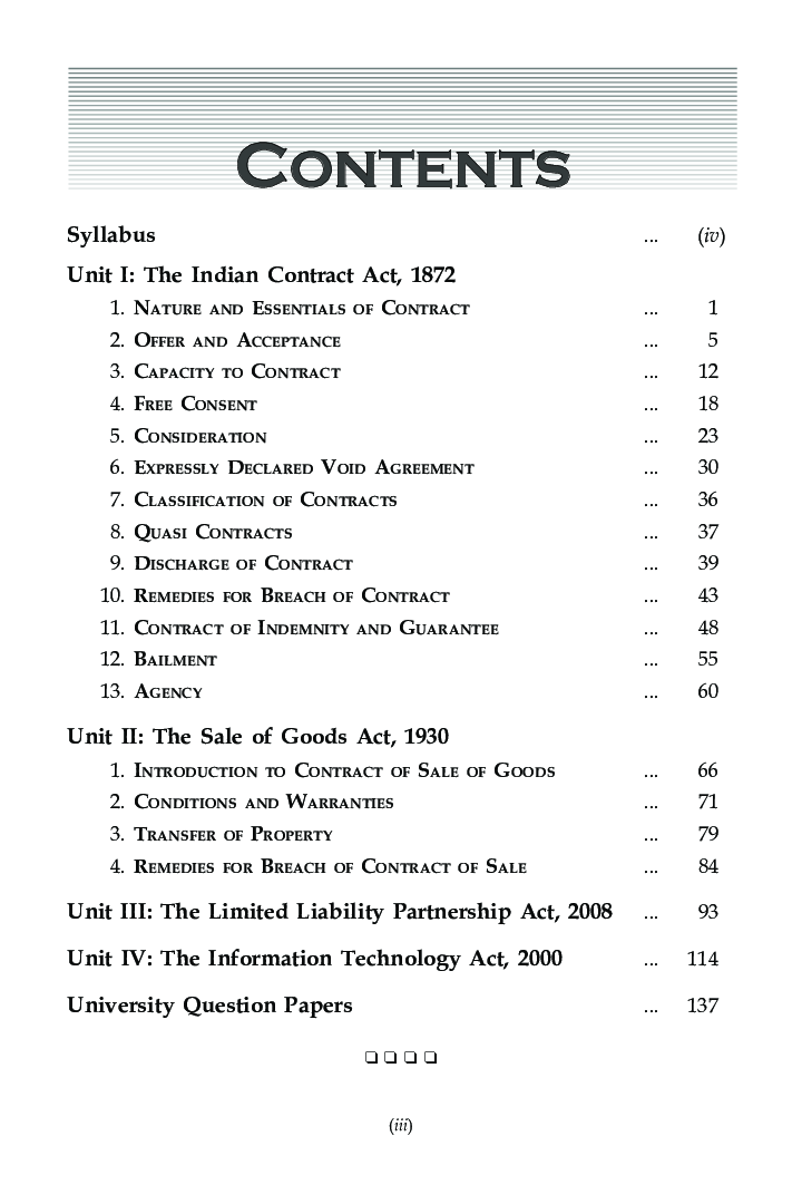 Business Laws For B.Com Hons Semester 1 For Delhi University - Page 4