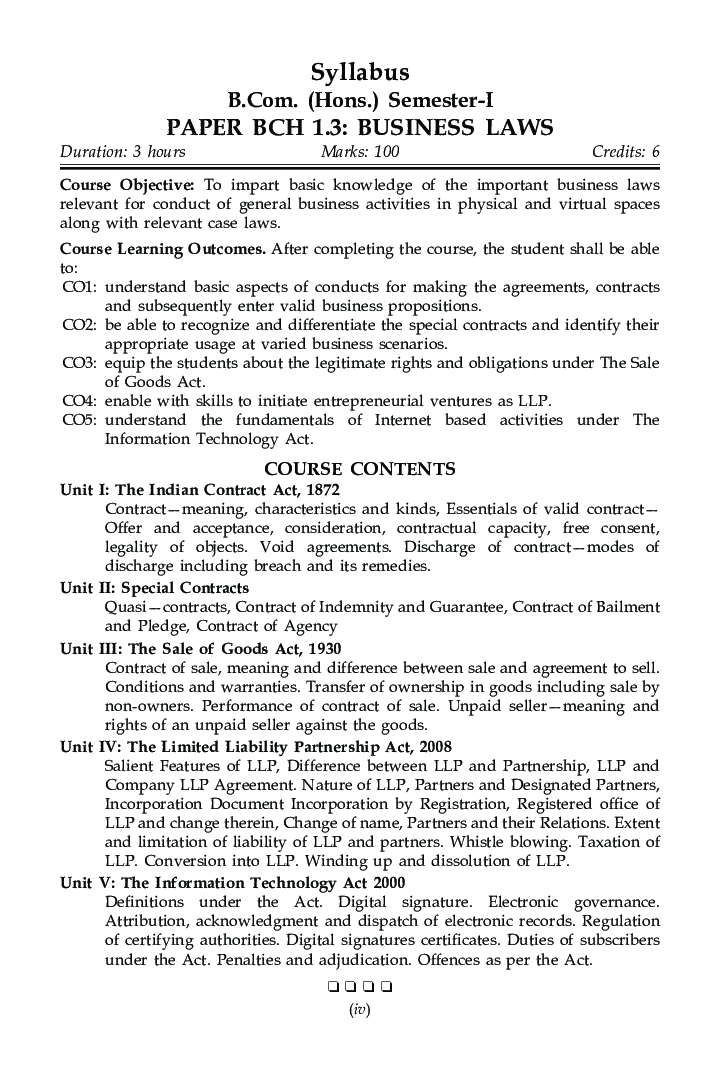 Business Laws For B.Com Hons Semester 1 For Delhi University - Page 5