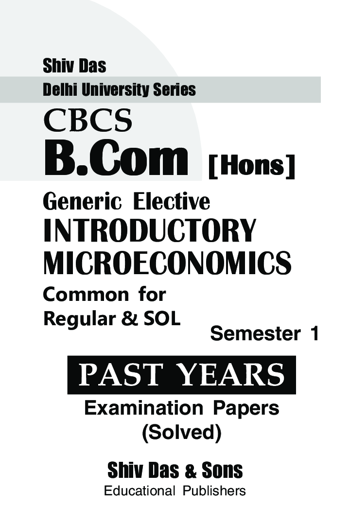 Introductory Microeconomics For B.Com Hons Courses Semester 1 For Delhi University - Page 2