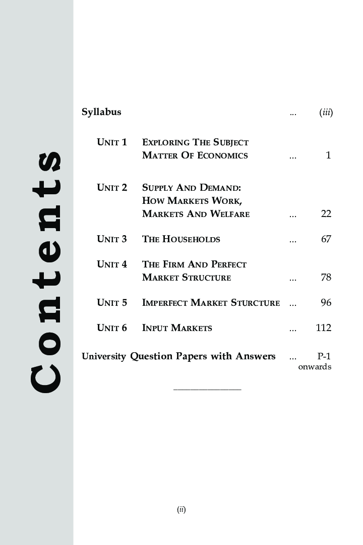 Introductory Microeconomics For B.Com Hons Courses Semester 1 For Delhi University - Page 3