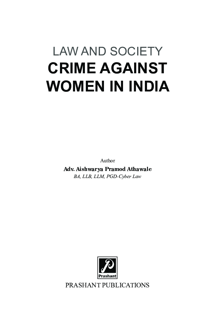 Law And Society : Crime Against Women In India - Page 2