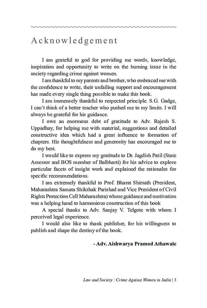 Law And Society : Crime Against Women In India - Page 4