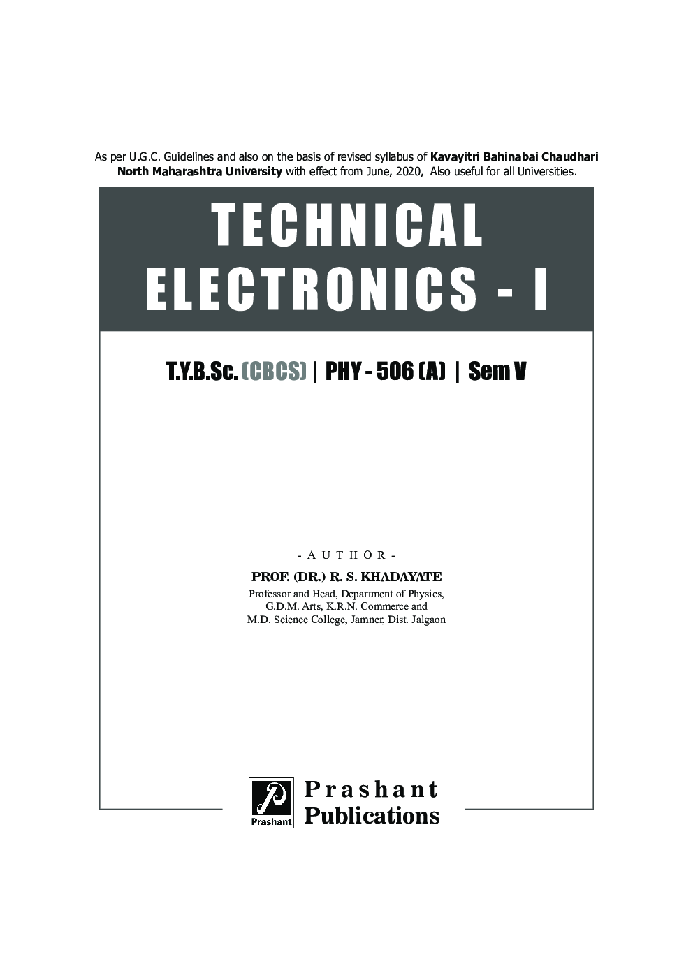 PHY 506 (A) Technical Electronics - Page 2