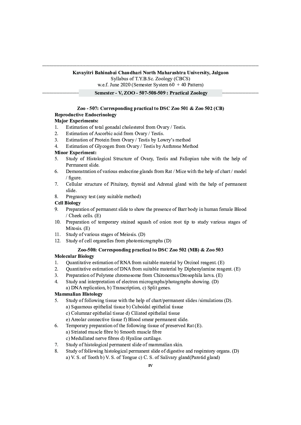ZOO-507-508-509 Practical Zoology (KBCNMU) - Page 5