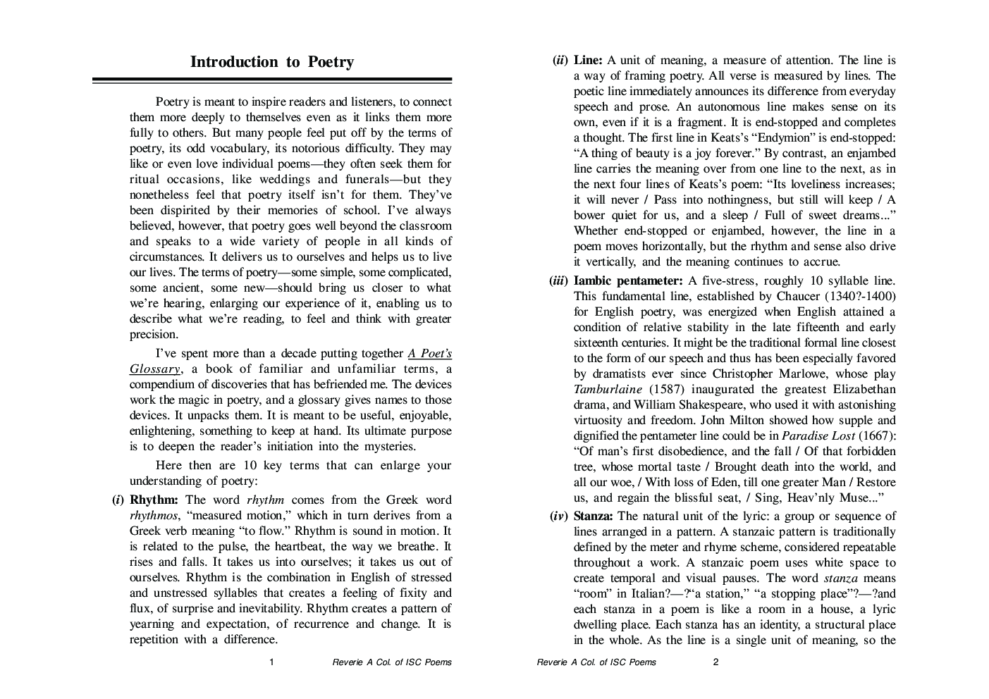 Self-Help To A Collection of ISC Poems Reverie Class 11 And 12 - Page 4