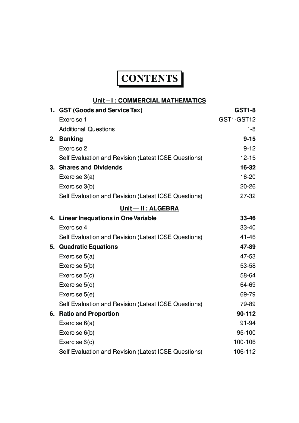 Self-Help To ICSE Mathematics Class 10 (Solutions of OP Malhotra) - Page 4