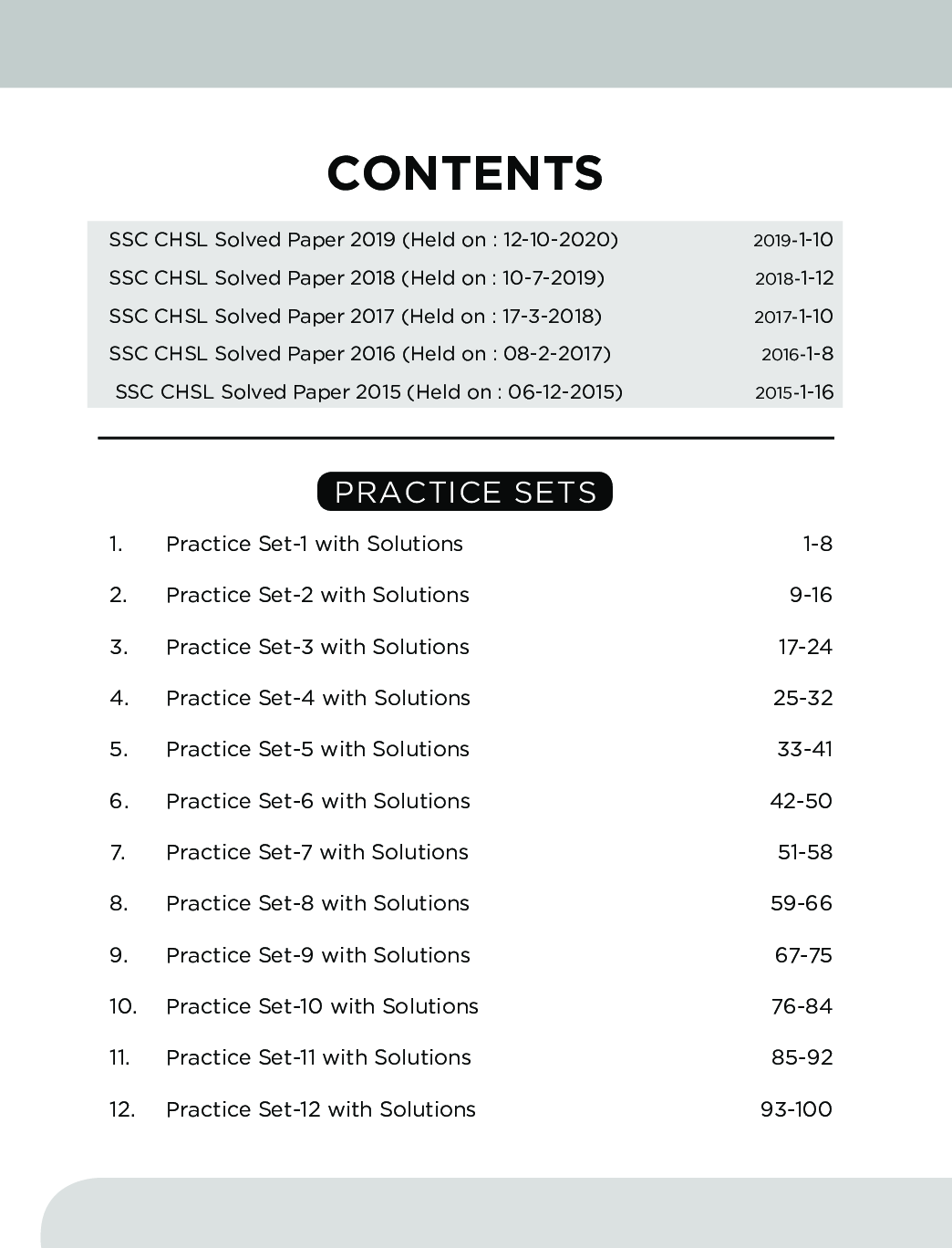 Target SSC CHSL (10 + 2) 2021 Exam - 5 Past Solved Papers + 20 Practice Sets With 3 Online Tests 3rd Edition - Page 4