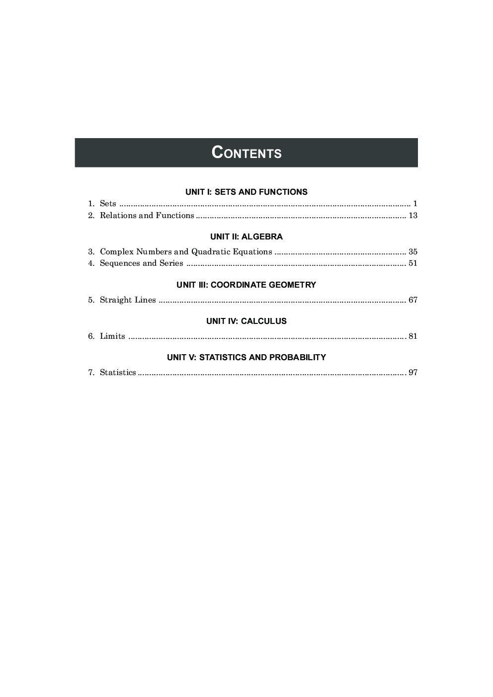 Comprehensive CBSE Objective Type Question Bank Mathematics XI  (Term-I) - Page 5