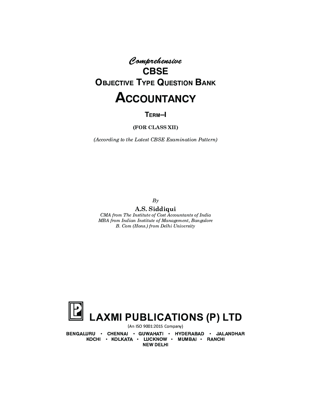 Comprehensive CBSE Objective Type Question Bank Accountancy -XII (Term-I) - Page 3