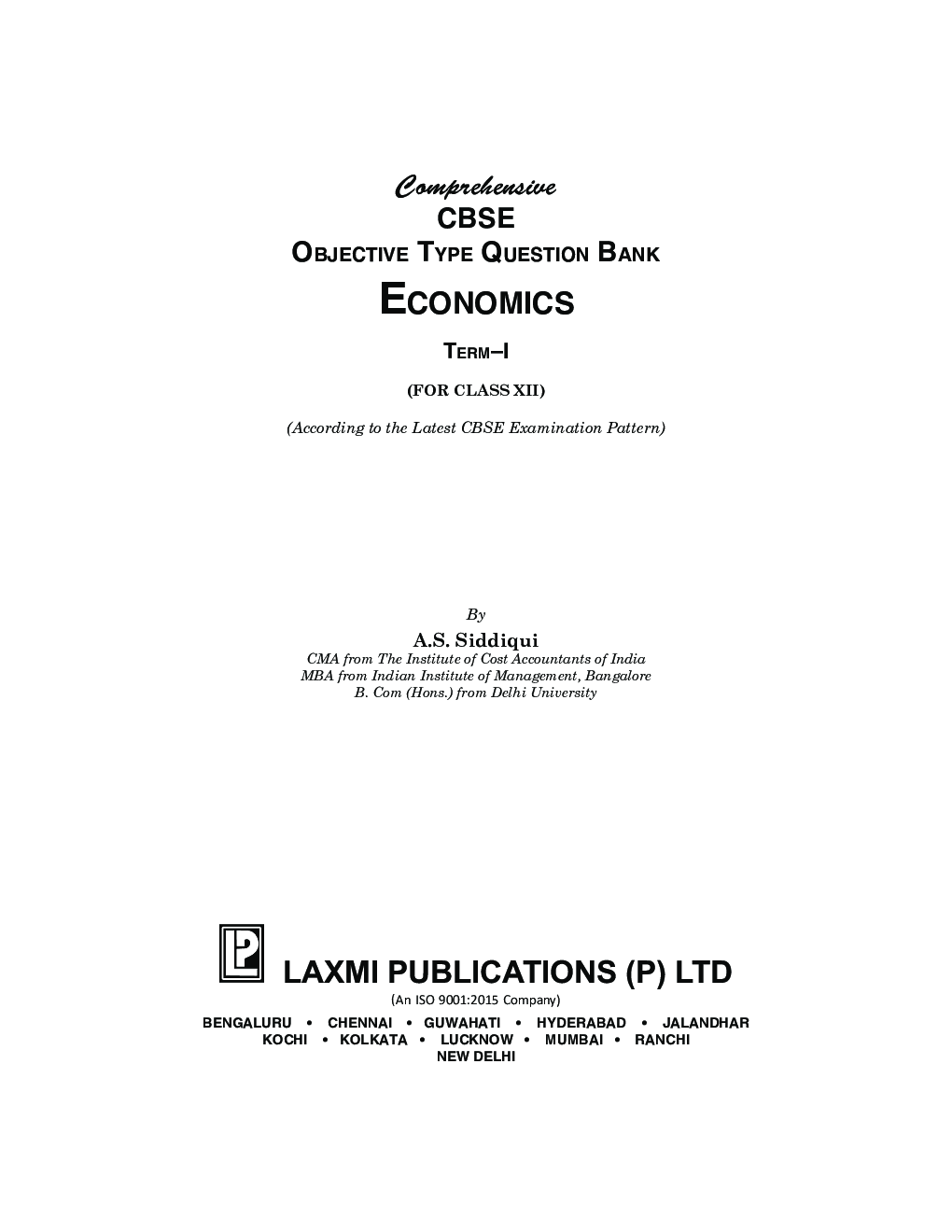 Comprehensive CBSE Objective Type Question Bank Economics -XII (Term-I) - Page 5
