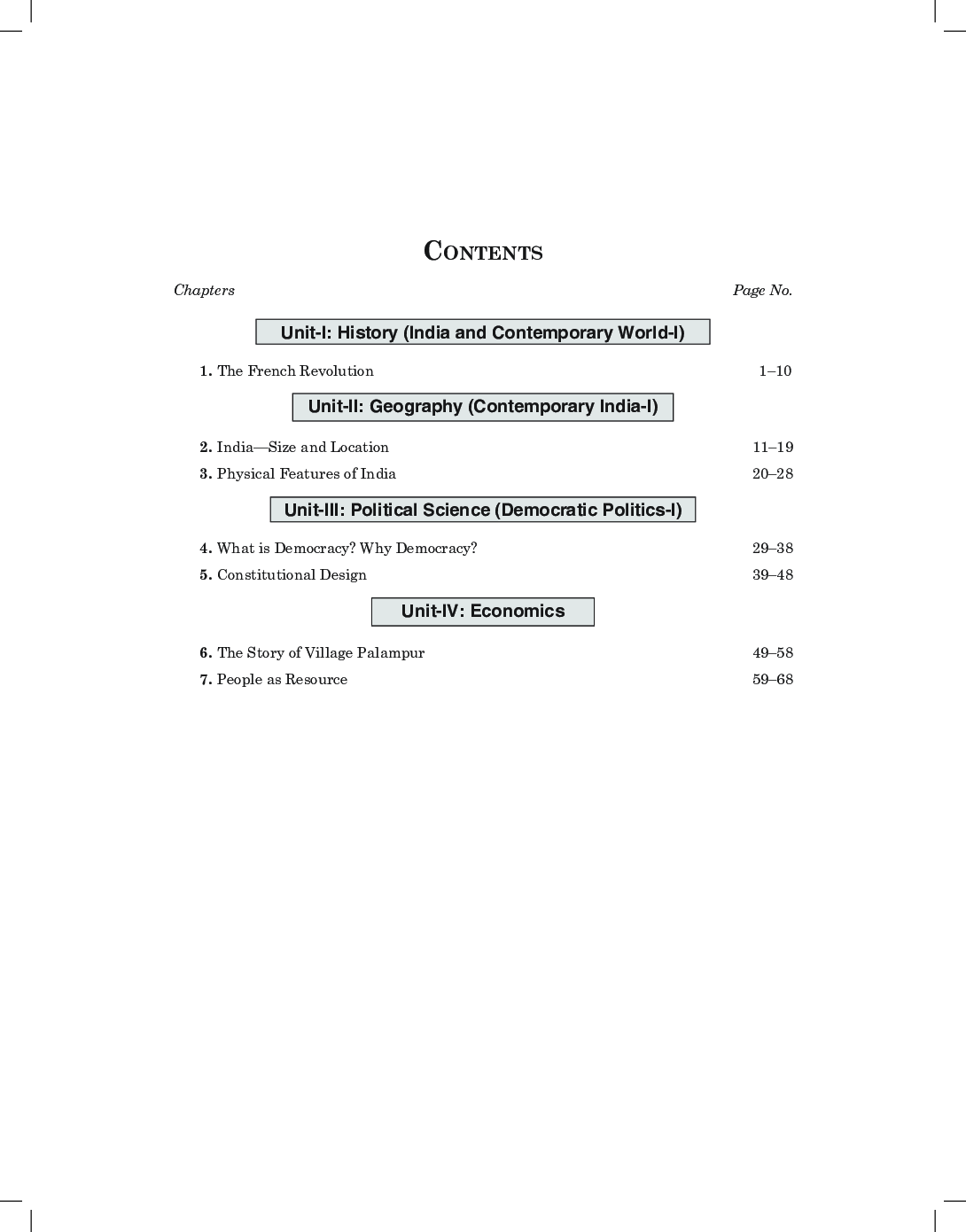 Comprehensive CBSE Objective Type Question Bank Social Science IX (Term-I) - Page 5