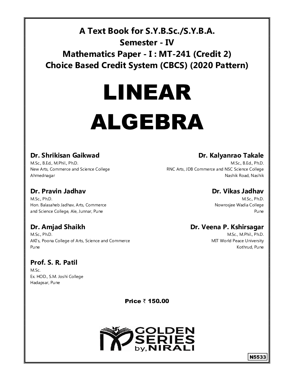 Linear Algebra - Page 2