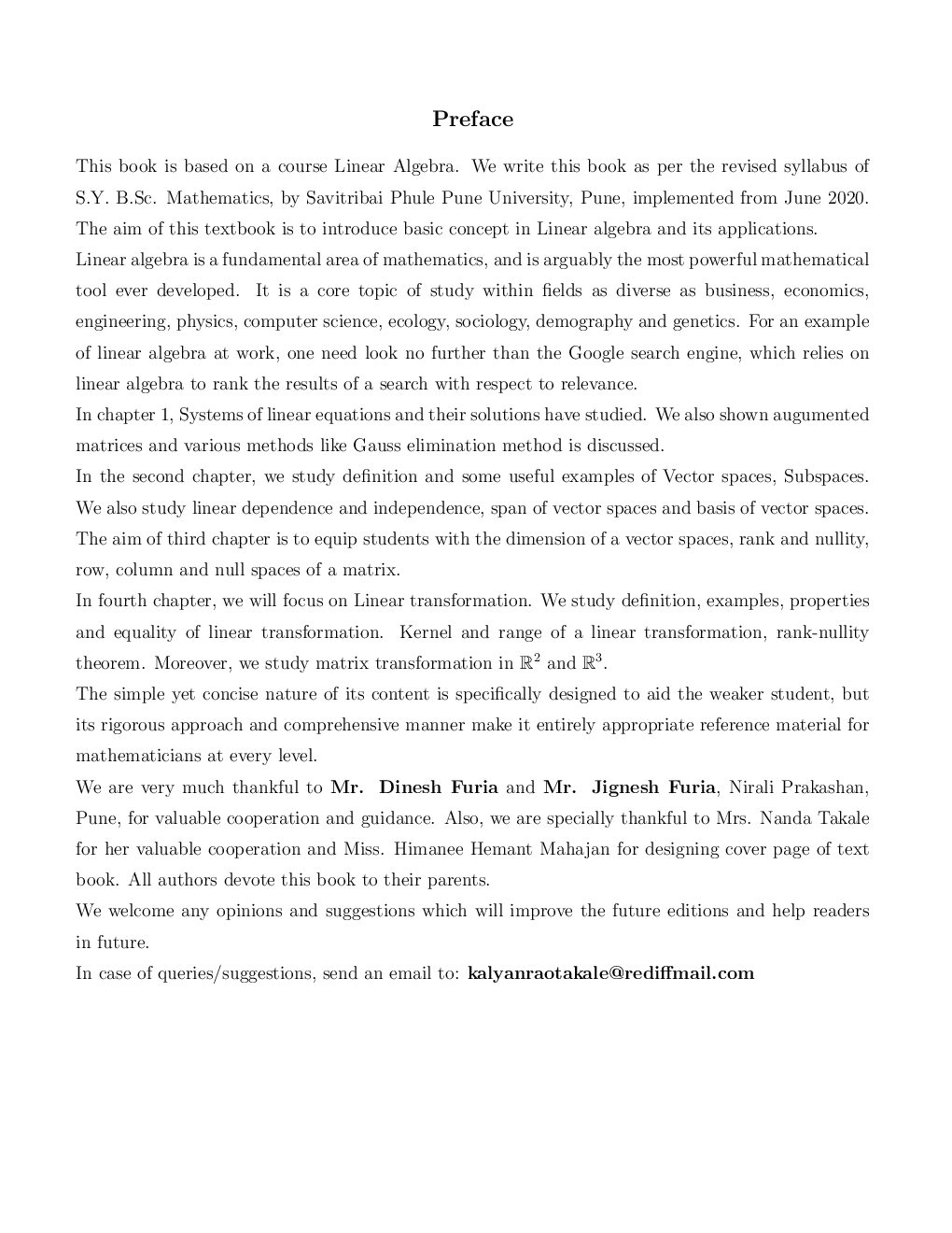 Linear Algebra - Page 5