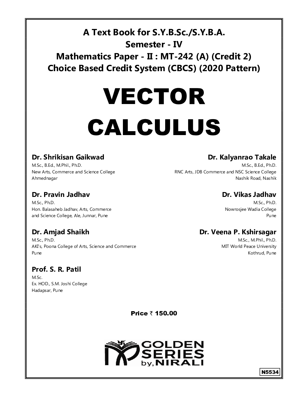 Vector Calculus - Page 2