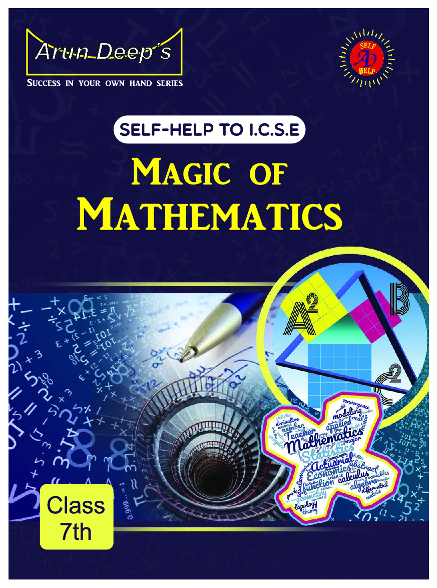Self-Help To ICSE Together With Magic Of Mathematics Class 7 - Page 1