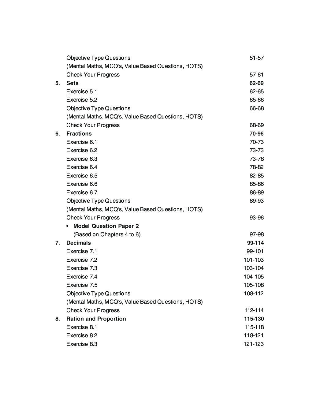 Self-Help To ICSE Understanding Mathematics Class 6 - Page 5