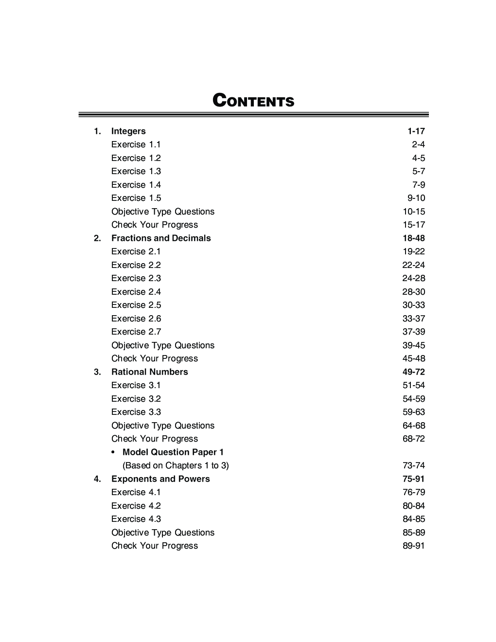 Self-Help To ICSE Understanding Mathematics Class 7 - Page 4