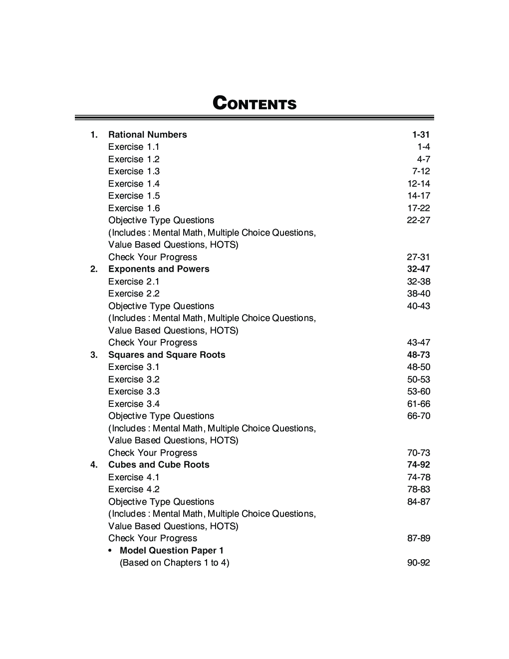 Self-Help To ICSE Understanding Mathematics Class 8 - Page 4
