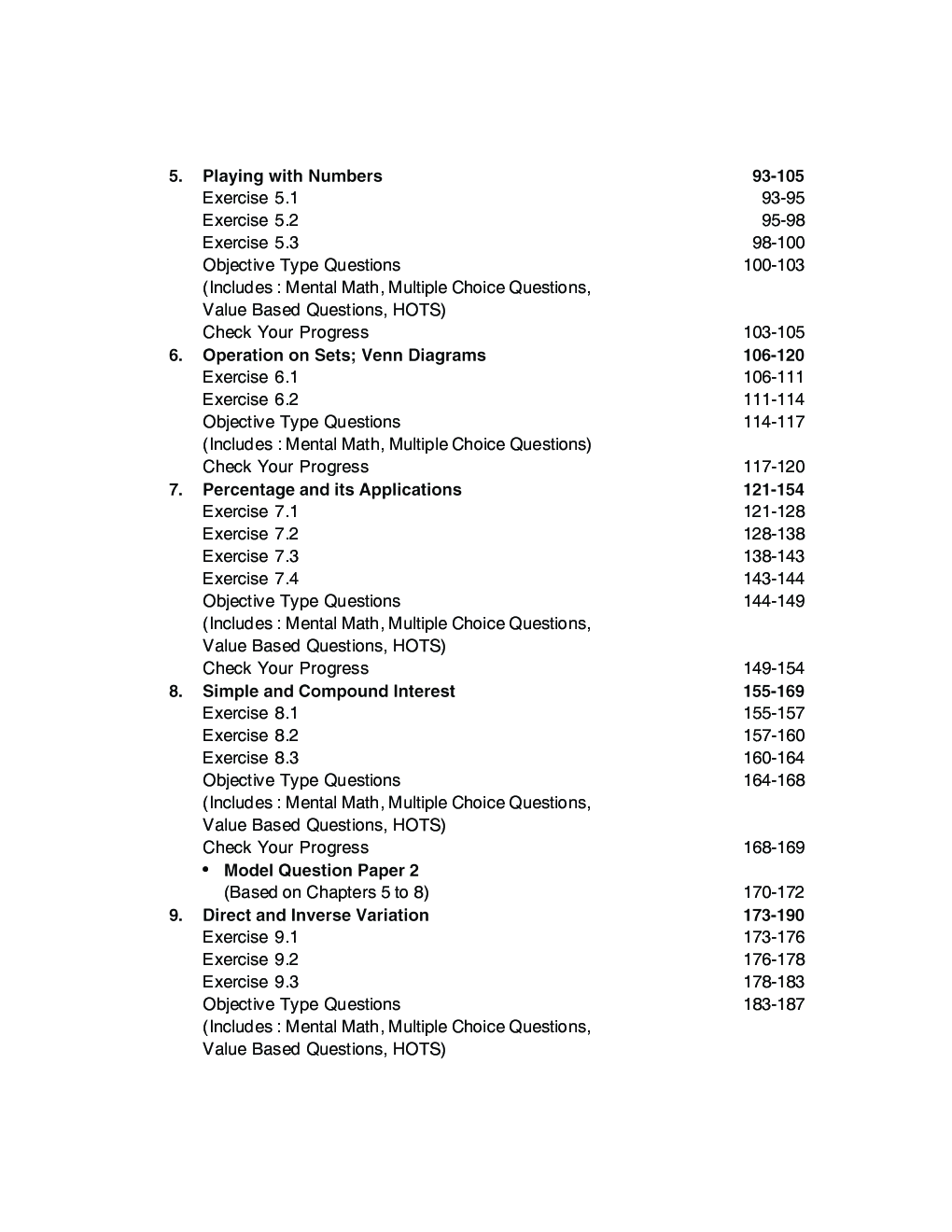 Self-Help To ICSE Understanding Mathematics Class 8 - Page 5