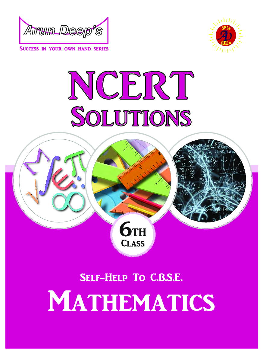 Download SelfHelp To NCERT Solutions Mathematics Class 6 PDF Online 2021