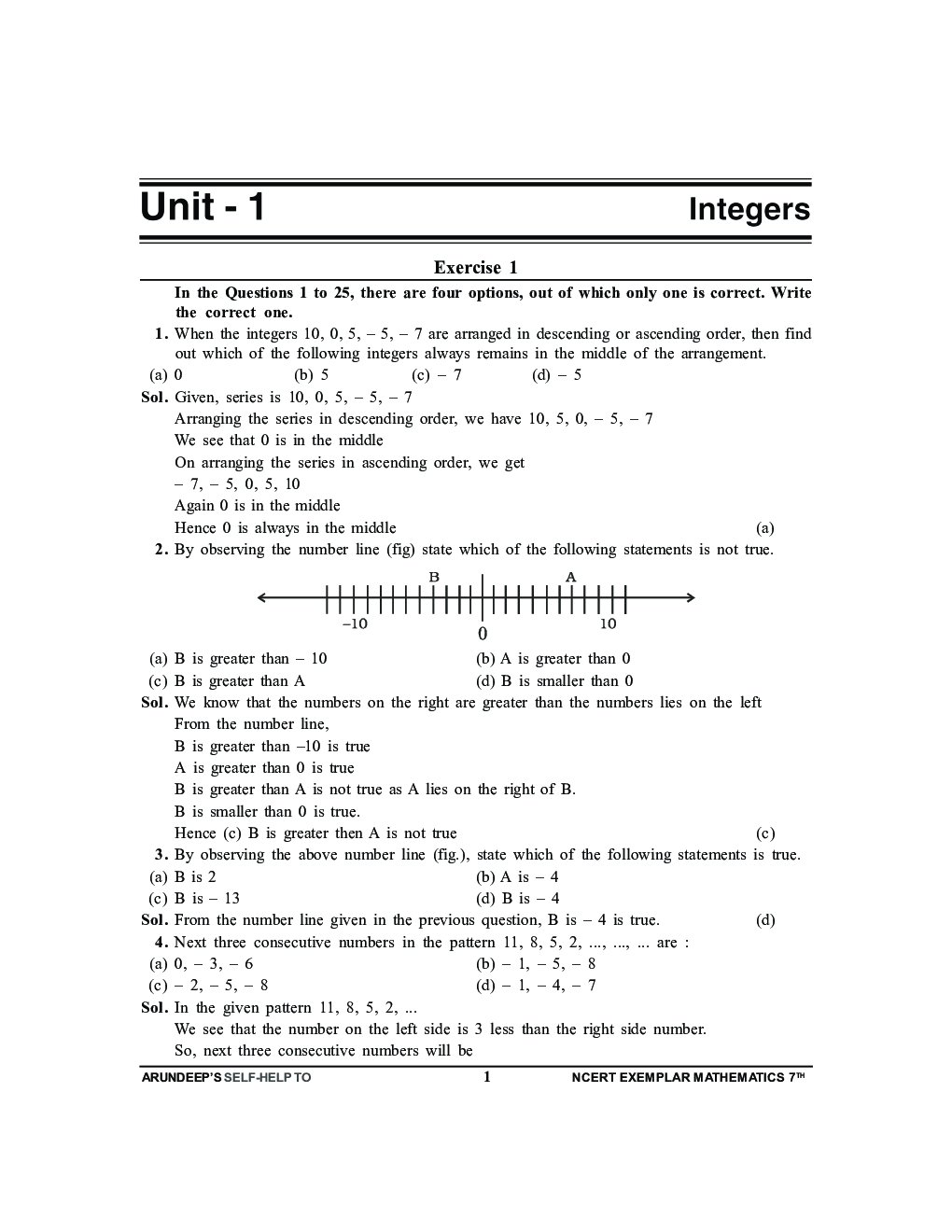 Self-Help To NCERT Exemplar Problems Solved Mathematics Class 7 - Page 5