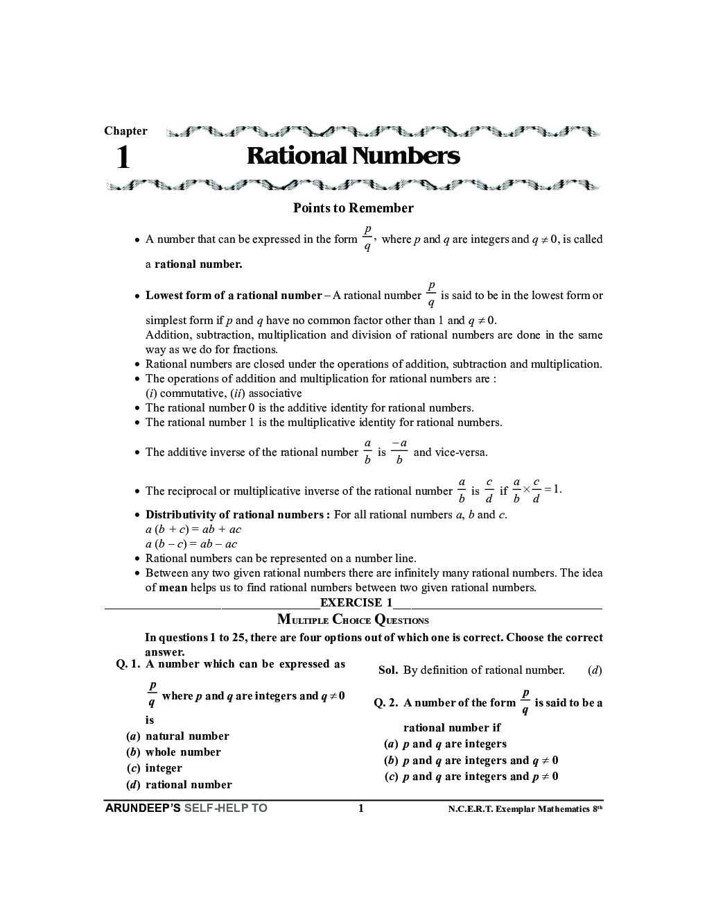 Self-Help To NCERT Exemplar Problems Solved Mathematics Class 8 - Page 5