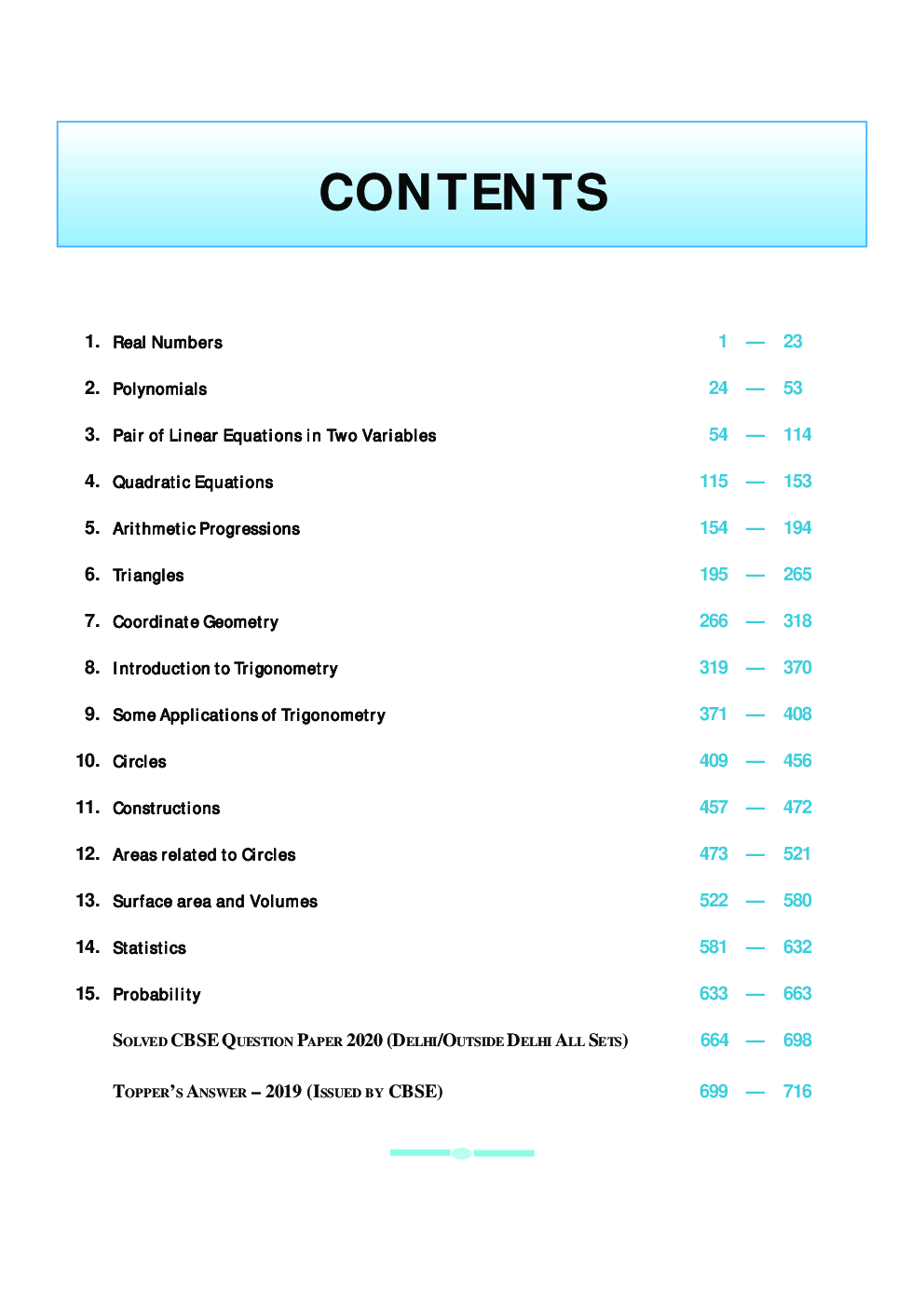 Arundeep's CBSE Success For All Mathematics-Basic Class 10 (Reduced Syllabus) - Page 4